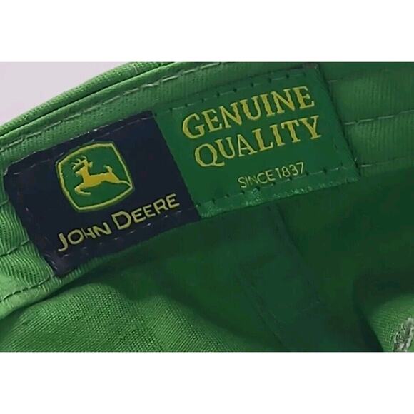 John Deere‎ Embroidered Green Yellow Adjustable Hat Moline Illinois Dealer Sales - Picture 9 of 9